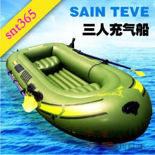 Person Inflatable Pontoon Dinghy Raft Dingy Tender Fishing Boat 