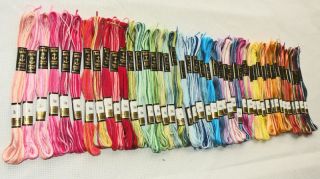 43 Variegated 100% Cotton Skeins ANCHOR Thread by COATS