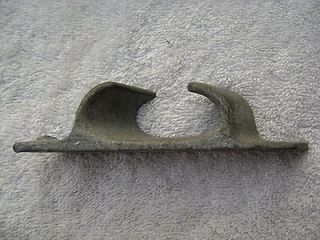 10 INCH OLD GALVANIZED SHIP BOAT DOCK CLEAT CHOCK DECOR (#0235)