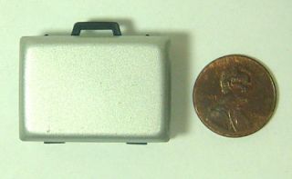 DOLLHOUSE MINIATURE BRIEFCASE METAL OPENS CLOSES  NEW