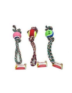 144 Units of Dog Rope Toy with Ball New Bulk Wholesale Lots