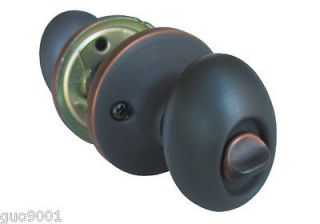 Privacy Oil Rubbed Bronze Egg Oval Knobs Door Lock