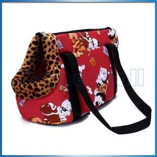 Dog Puppy Cat Pet Travel Carrier Tote Bag Purse Red New