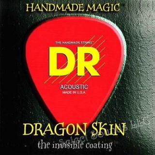 DR Dragon Skin Medium Light 11 50 Acoustic Guitar Strings (DSA 11)