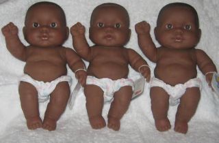 BLACK Miniature 10 baby doll 4 Play/reborn Berenguer African Lots 