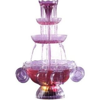   Electrics Lighted Drink Party Fountain, 3 Tier Vintage Beverage Punch