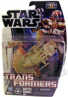   Transformer Battle Droid to AAT Action Figure Toy Vehicle to Robot NEW