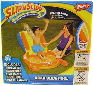 WHAM O Slip N Slide Crab Pool Splash Kiddie Inflatable Water Toy 