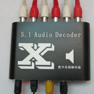 New 5.1 Channel DTS/AC 3 Home Theater Audio Decoder RCA