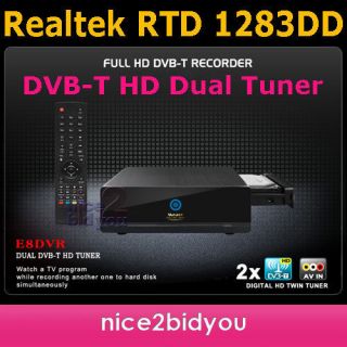 NEW HD Dual Tuner DVB T TV Recorder WiFi MKV Network Media Player 