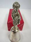 REED & BARTON CHRISTMAS TREE ORNAMENT SILVER PLATE BOY ON BELL