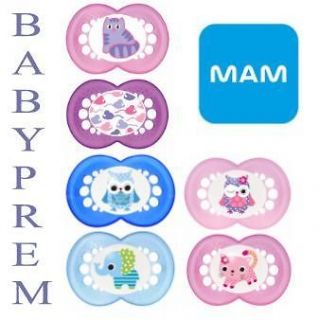MAM DUMMIES / PACIFIERS / SOOTHERS 6+ MONTHS ORIGINAL MANY DESIGNS 