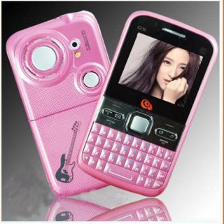   GSM 2/Dual Sim Mobile Qwerty keyboard T Mobile AT&T cell phone PINK