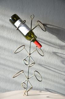wine bottle drying rack