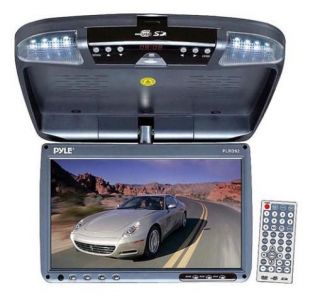 New PYLE 9 Overhead/Flip Down Monitor & Car DVD Video Player PLRD92