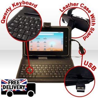 HIGH QUALITY PU CASE COVER WITH KEYBOARD FOR ANDROID 7 TABLET PC EPAD 