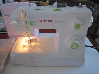 SINGER ESTEEM II SEWING MACHINE MODEL # 2273 WITH 2 COMPARTMENTS OF 