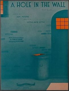 1938 A HOLE IN THE WALL Young & Little PIANO ACCORDION