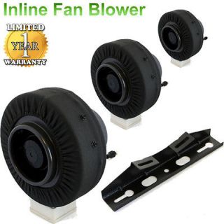   Inch Inline Fan Exhaust Blower Ventilation Duct Fan Odor Control CFM