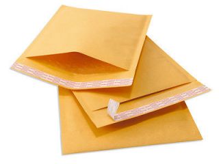 300 #000 TUFF Kraft Bubble Mailers 4x8 Self Seal Padded Envelopes 4 x 