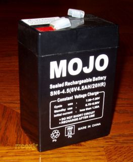MOJO MALLARD DECOY 6V RECHARGEABLE REPLACEMENT BATTERY SEALED FLOATER 