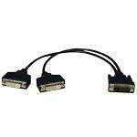   LITE P564 001 1ft DVI dual link splitter cable DVI d(m) to 2x DVI i(f