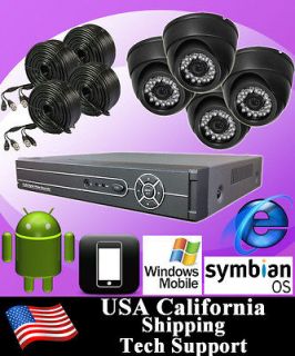 8CH 8 CHANNELS Home Video Surveillance CCTV DVR Security System + 6 