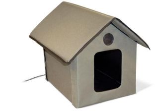 Pet Products Outdoor Kitty Cat House Unheated KH3990