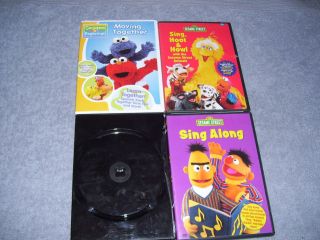 Lot of 4 Childrens Sesame Street DVDs Movies EUC