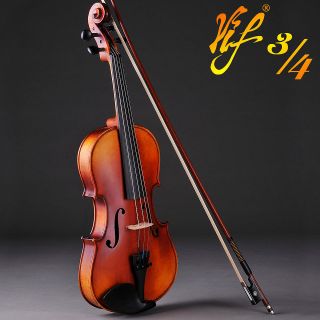   Size 3/4 Good Sound Stradivari 1721 Copy Violin Fiddle w/ Case Bow