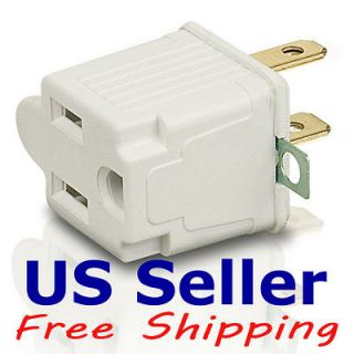 AC Outlet Adapter 3 Prong to 2 Prong Grounding Adapter Tap US Plug UL 