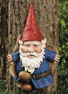 Newly listed Tree Gnome Busting Through The Door Garden Yard Decor