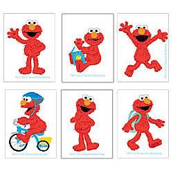 22 Elmo Sesame Street Tattoos Party Favors Teacher Supply