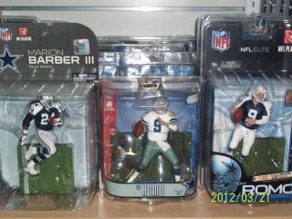 LOT OF THREE MCFARLANE DALLAS COWBOYS FIGURES SEALED IN UNOPENED 