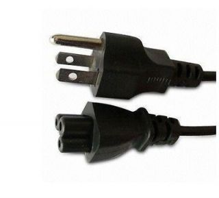 Prong AC Power Cord Cable for Dell HP Toshiba Sony laptop  5 FT 