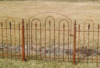 Wrought Iron Gate goes with 3 Metal Garden Fence