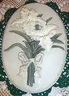 Vintage Wall Plaque Pixie Fairy Convex Plaster Ceramic