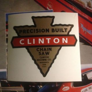 Clinton Chain Saw Decal Reproduction Percision Built