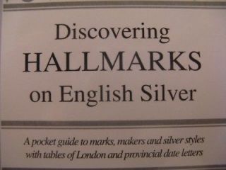 BOOK DISCOVERING HALLMARKS ON ENGLISH SILVER   JOHN BLY