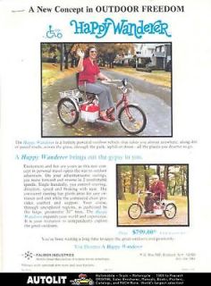 1978 Happy Wanderer Electric 3 Wheel Bicycle Brochure