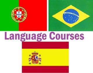 Learn To Speak Brazilian Portuguese Spanish Language Courses 3 in 1 