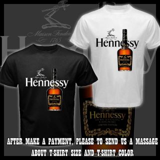 HENNESSY Maison Fondee En Cognac Black/White Tee T Shirt Size S   3XL