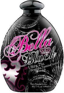 Bella Black 75x Bronzer / Accelerator Indoor Dark Tanning Lotion for 