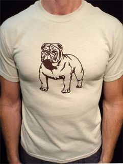 Bulldog t shirt old english american french puppy tan*