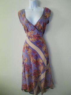 NWT $235 Pure Silk Betsey Johnson New York Dress  Size 4 Vintage 