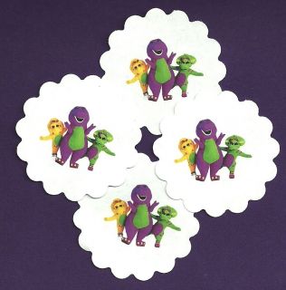 Barney and Friends Themed   Envelope Seal Stickers  Birthday Party 