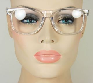   Mens or Womens Clear Square Rectangular Frame Glasses Eyeglasses