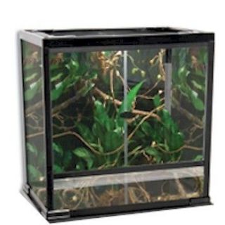 Penn Plax Large Glass Habitat Cage for Reptile, 24 X16 X 24 AUTHORIZED 