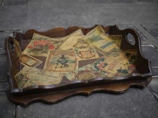 small authentic vintage antique tea/coffee/dri​nks tray