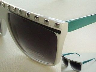 Fun White Face Party Rock Lmfao Dance Style Sun Glasses with Metal 